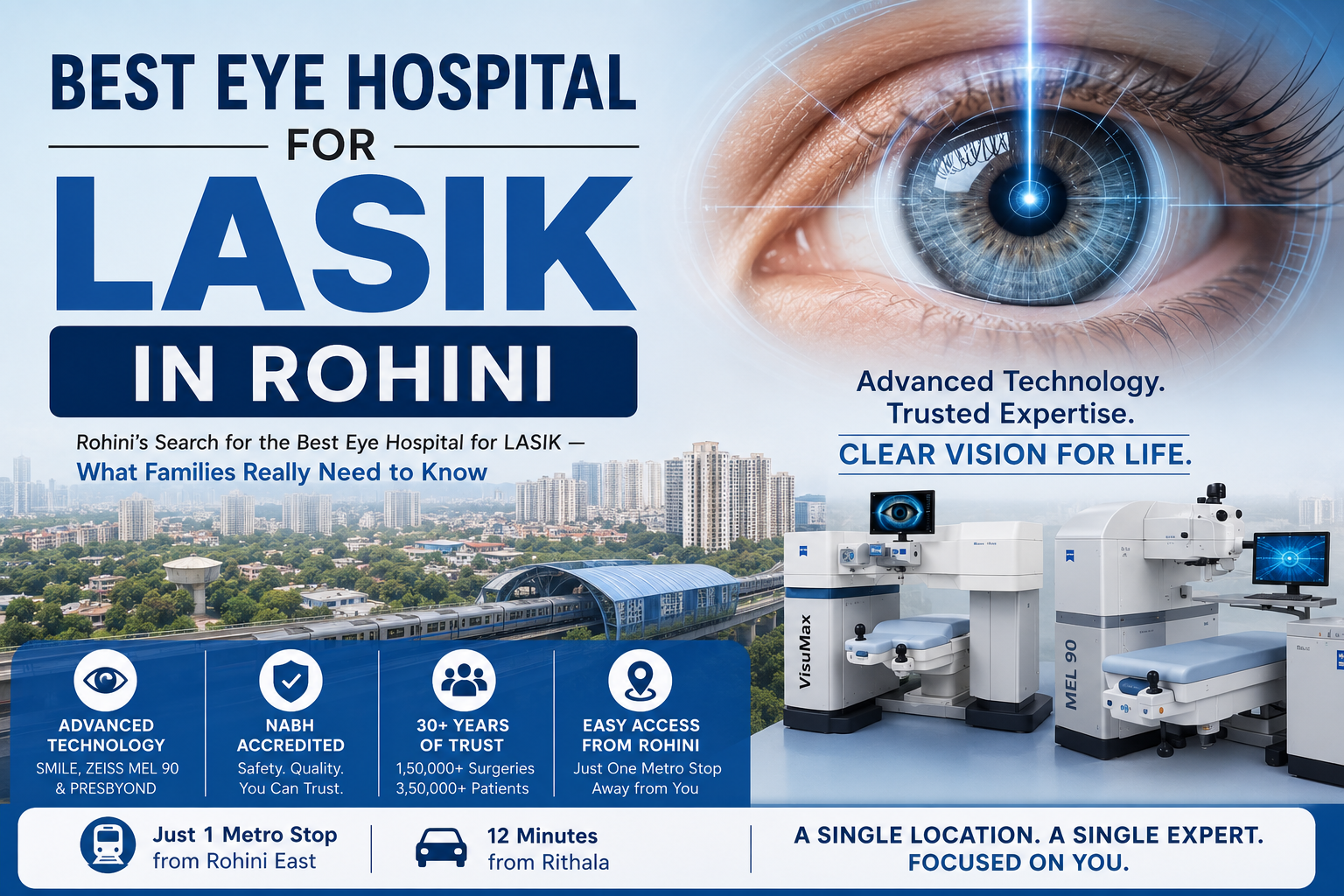 Best Eye Hospital in Rohini for LASIK | Bajaj Eye Care Centre