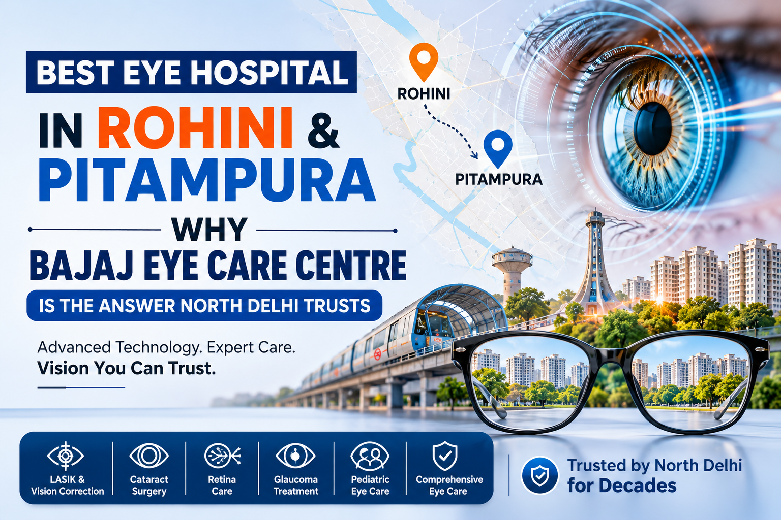 Best Eye Hospital in Rohini & Pitampura – Why Bajaj Eye Care Centre Is North Delhi's Trusted Choice