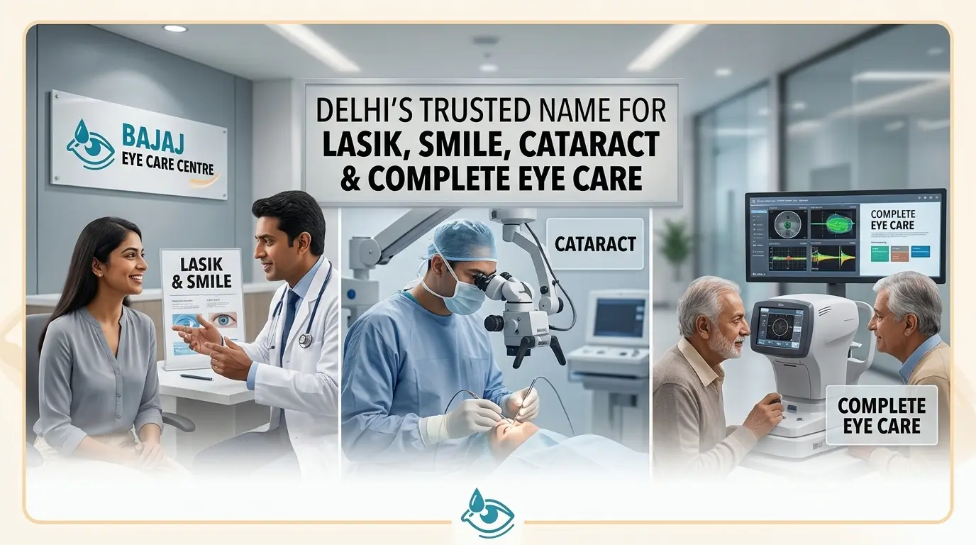 Delhi's Trusted Name for LASIK, SMILE, Cataract & Complete Eye Care