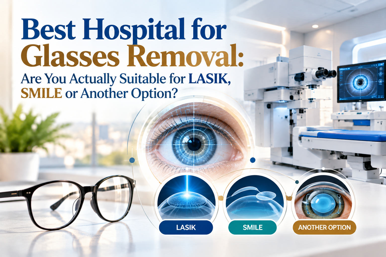 Best Hospital for Glasses Removal: Are You Actually Suitable for LASIK, SMILE or Another Option?