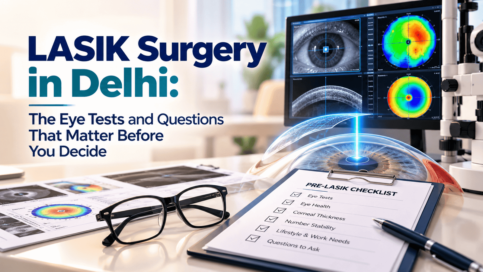 LASIK Surgery in Delhi: The Eye Tests and Questions That Matter Before You Decide